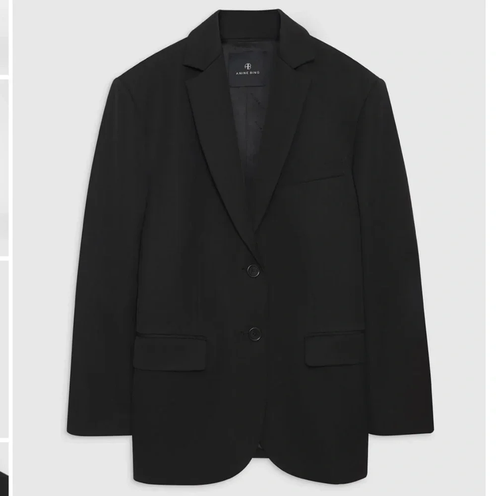 Anine Bing Quinn Blazer | Black | Size S - Picture 8 of 12